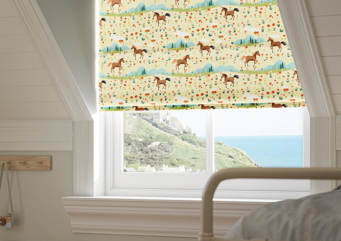 Prairie Horses, Amber Acres - Twist&Fit Roman Blind - Image 5